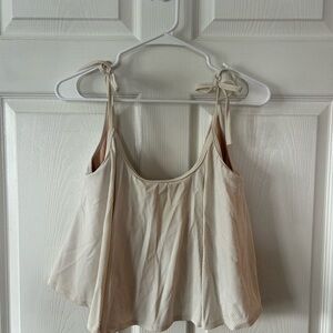 Kortni Jeane Cream Swim Swing Top